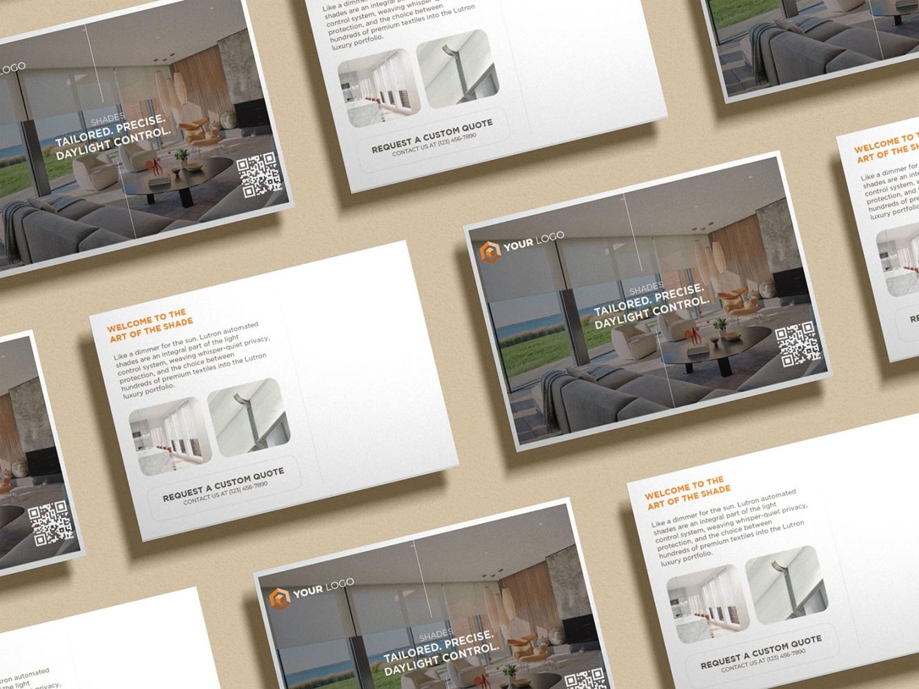 Luxepost postcards mockups